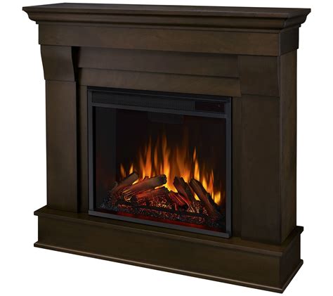 58'' w x 24'' h x 16'' d; Real Flame Chateau Electric Fireplace — QVC.com