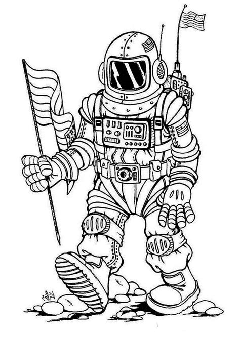 The youngsters can enjoy astronaut coloring pages, math worksheets, alphabet worksheets, coloring worksheets and drawing worksheets. A Fantasy Image Of Future Astronaut Coloring Page ...