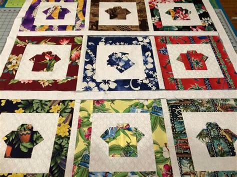 Hawaiian Print Shirt Quilt Hawaiian Quilts Quilts Batik Quilts