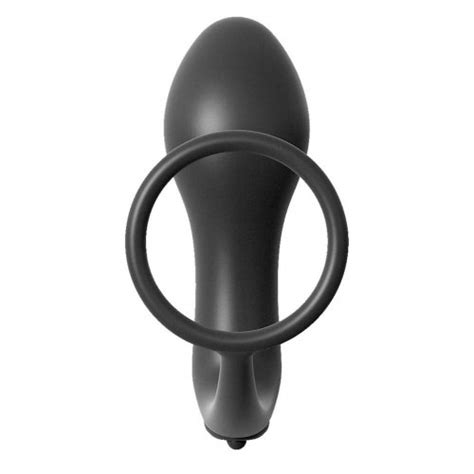 Anal Fantasy Ass Gasm Cockring Vibrating Plug Black Sex Toys