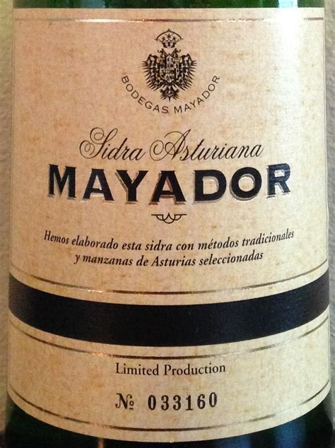 Sidra Asturiana Mayador Sparkling Natural Cider Cider Says