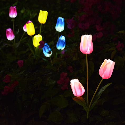 Sourcing guide for light up flower pot: Homeleo Outdoor Solar Tulip LED Flower Light, Solar Garden ...