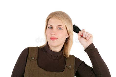 Combing Stock Image Image Of Fashion Long Lady Hair 23768205