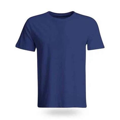 Dark Blue Half Sleeves Plain T Shirt At Rs 130piece In Gokak Id