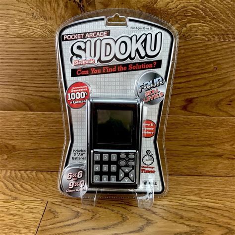 Sudoku Electronic Pocket Arcade Handheld 1000s Of Games 4 Skill Levels