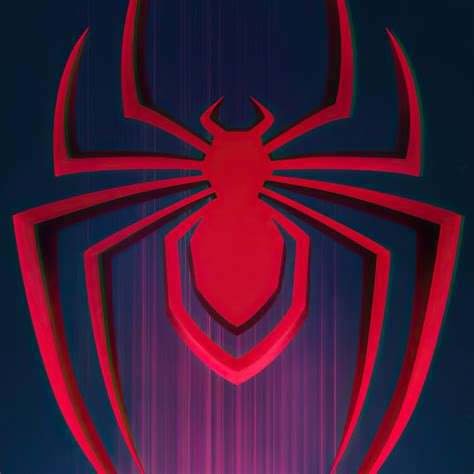 2048x2048 Spider Man Miles Morales Logo Ipad Air Hd 4k Wallpapers
