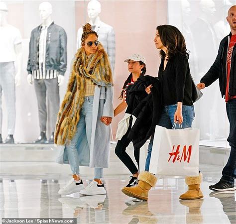 Jennifer Lopez Wears 100000 Plus Outfit For Handm Shopping Trip With 11