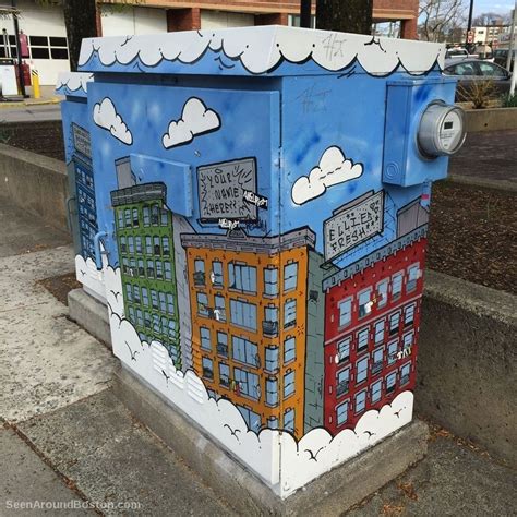 Painted Utility Boxes Allston Street Art Street Art Collaborative