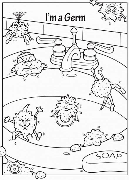 Germ Coloring Page Germ Worksheet Kindergarten Worksheets Germ
