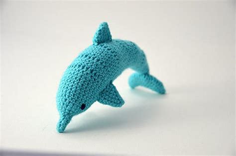 Dolphin Realistic Animal Crochet Surfing Ocean Hawaii Theme