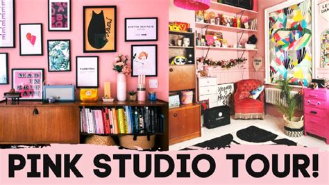 Omg My Pink Studio Tour Colour House Tour Youtube