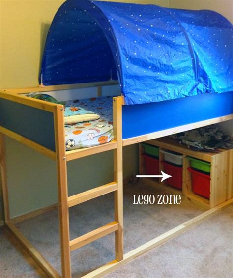 Free delivery and returns on ebay plus items for plus members. IKEA loft bed with tent. Trofast storage bins are great ...