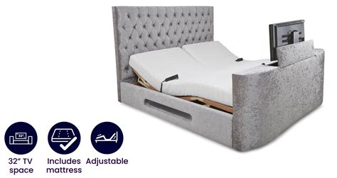 Impulse Super King Size 6 Ft Adjustable Tv Bed And Mattress Dfs