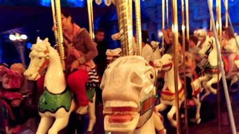 Riding King Arthurs Carousel At Disneyland Youtube