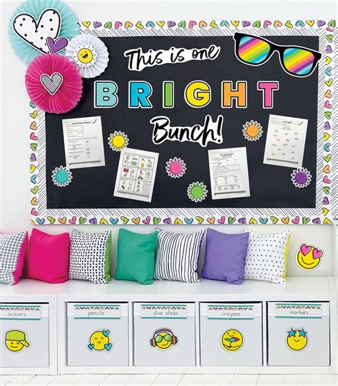 Kind Vibes This Is One Bright Bunch Bulletin Board Set Teacher Direct
