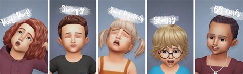 Sims 4 Cc Maxis Match — Riice Ea Toddler Hair Recolors Ok Yes The