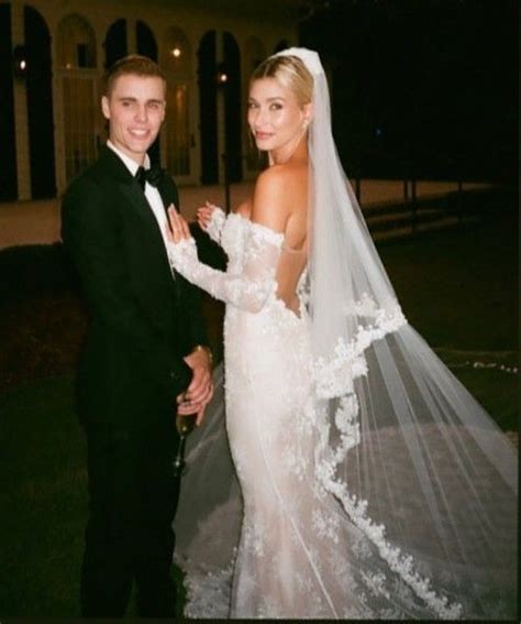 Hailey Baldwin And Justin Bieber Celebrity Wedding Dresses Glamorous Wedding Dream Wedding