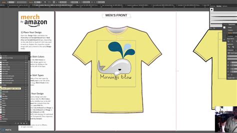 Creating T Shirt Print File For Merch And Printful With Illustrator