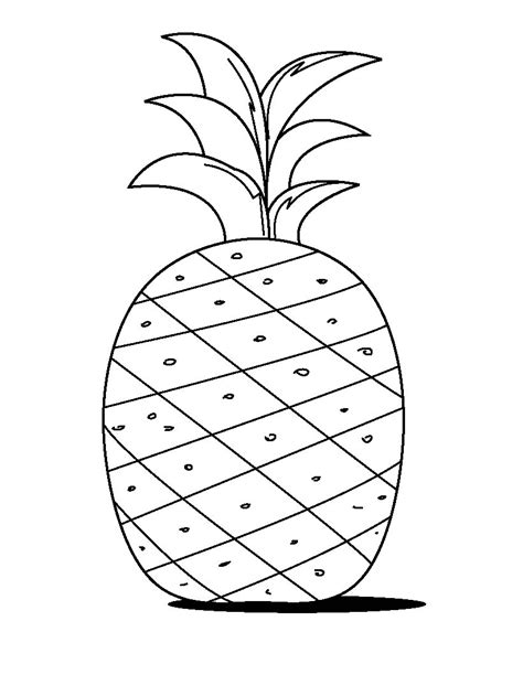 Free Printable Pineapple Coloring Pages