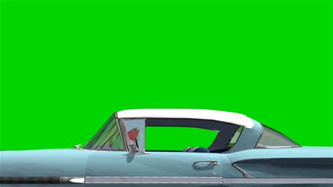 Classic Car Drive Animation Green Screen 1 Youtube