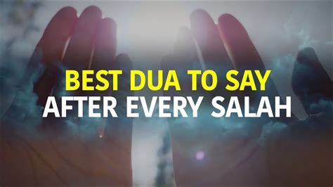 Best Dua To Recite After Every Salah Quran For Everyone دُ عا Youtube