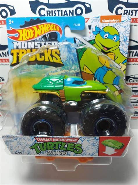 Hot Wheels Monster Trucks Turtles Leonardo Tartarugas Ninjas Mercado