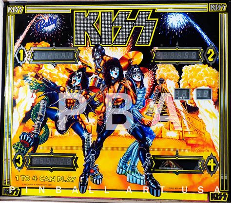 Kiss 1979 Bally Pinball Art Usa