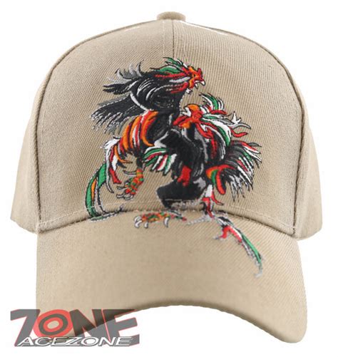 New Cocks Fight Shadow Ball Cap Hat Tan
