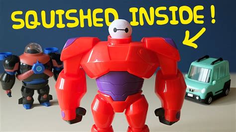 Big Hero 6 Squish To Fit Baymax Toy Unboxing Underwater Suit Battle