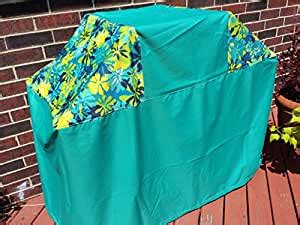 Bbq barbeque tools crossed black simple silhouette. Amazon.com : Teal & Flowers BBQ Grill Cover : Patio, Lawn ...