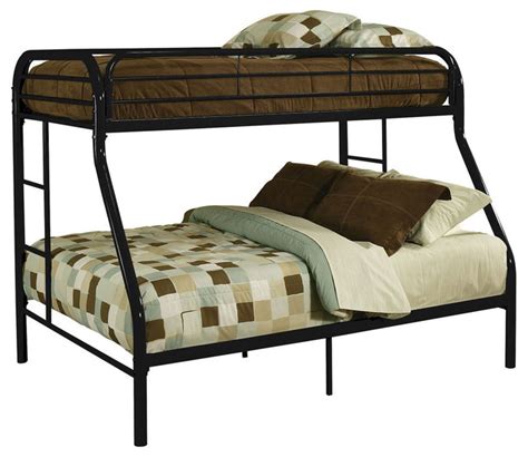 Acme Tritan Twin Xl Over Queen Bunk Bed Black Contemporary Bunk Beds By Gwg Outlet