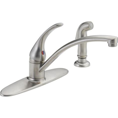 Notice how the faucet shown in figure 16b does not need to be attached on the sides. Delta Single Handle Kitchen Faucet Cartridge