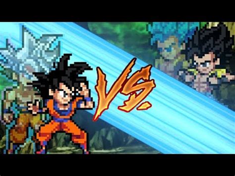 Goku ssjb damage sprites goku vs kefla part 1 sprite animation by dzbrowder1 on dragon ball legends absolutely insane special move damage normalnoiriase / wants to help with code or sprites i will most likely accept it!. Goku Mui Vs Gogeta SsjB (Teaser) Sprite Animation # ...