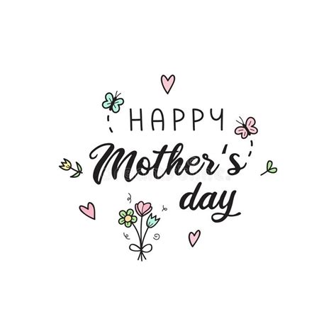 Happy Mothers Day Writing Stock Illustrations 395 Happy Mothers Day