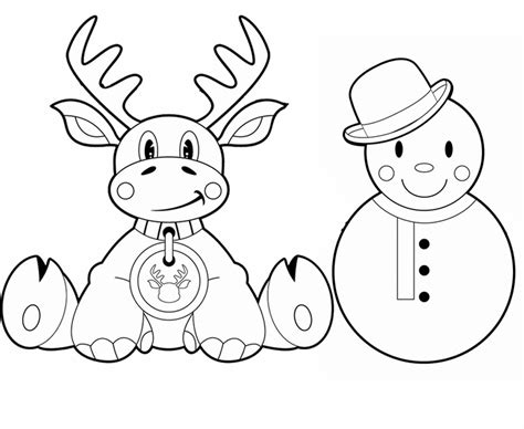 Rudolf the red nose reindeer. Ausmalbild Weihnachten: Rentier und Weihnachtsmann kostenlos ausdrucken