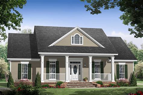 Modest Sized 3 Bed House Plan With Carport 51187mm Architectural