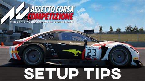 Basic Setup Tips To Improve Your Assetto Corsa Competizione Game Youtube