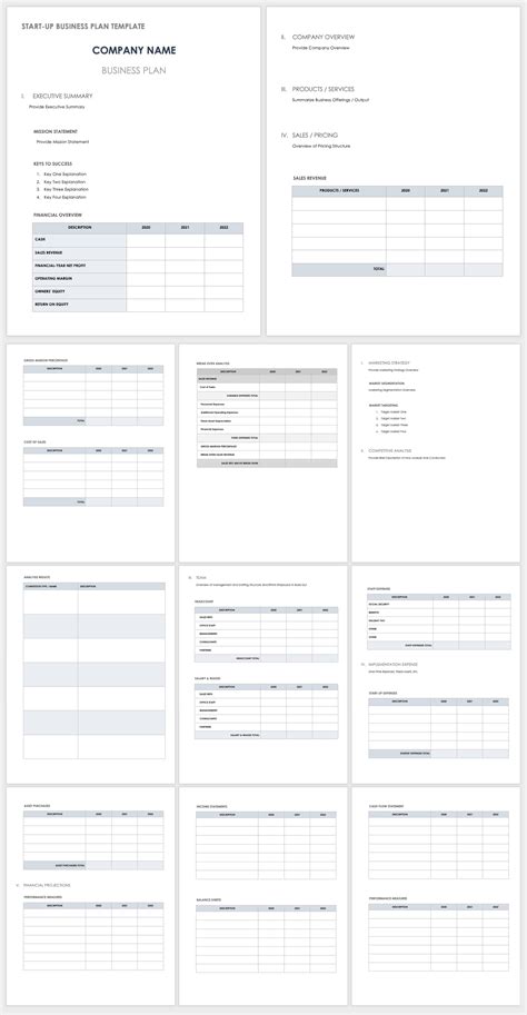 Free Simple Business Plan Templates Smartsheet