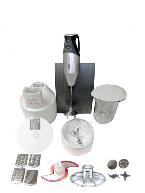 Bamix Swissline Superbox Silver 10pc Slicesy 150w Immersion Blender