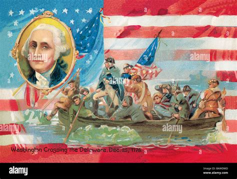 George Washington Crossing The Delaware Stock Photo Alamy