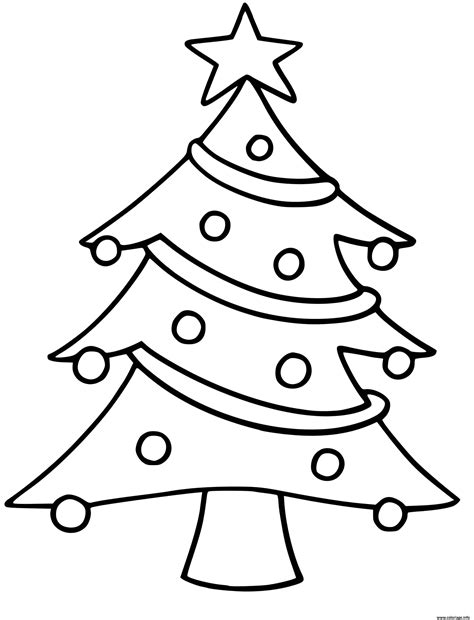 Coloriage Sapin De Noel Maternelle Prescolaire