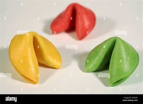 Colored Fortune Cookies Stock Photo Alamy