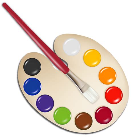 Palette With Paint Brush Png Image Gallery Yopriceville High