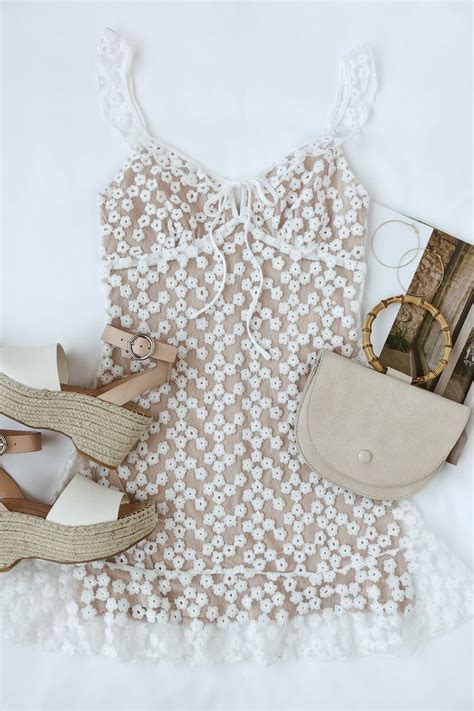 Charmaine White Embroidered Mini Dress Fashion Summer Fashion