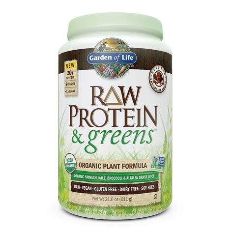 Garden Of Life Raw Protein And Greens Chocolate 21oz In 2021 Raw