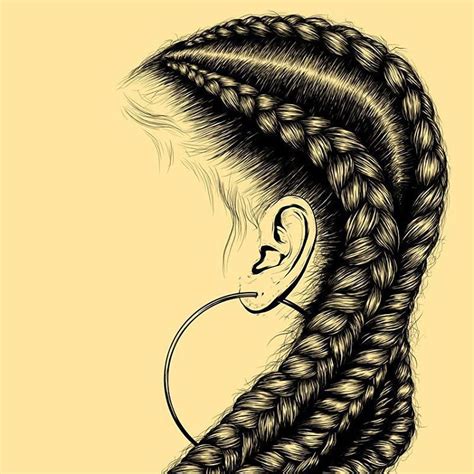 Learn how to draw braids from any angle and on the head with this step by step tutorial. Ig/pin @ihtzxen sc//janella_baby | Black girl art, Natural ...