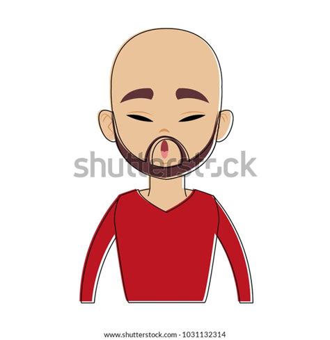 Funny Chinese Man Face Stock Vector Royalty Free 1031132314