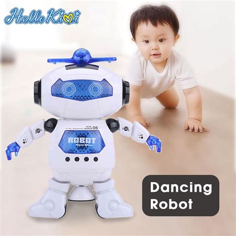 Hellokimi Robot Dancing Toy Rc Robot 360° Spinning Dancing Robot Music