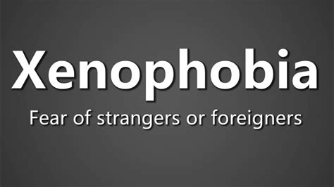 How To Pronounce Xenophobia Fear Of Strangers Or Foreigners Youtube