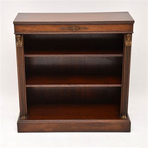 Antique Neoclassical Style Mahogany Open Bookcase Marylebone Antiques